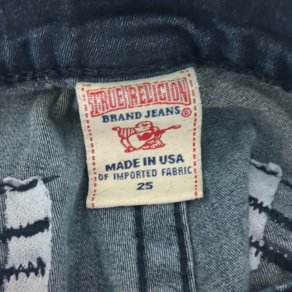 True Religion Blue Denim Jeans Size 25 - Picture 3 of 8